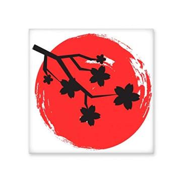 Imagem de Pintura com pincel, padrão japonês, azulejo de cerâmica, decalque brilhante