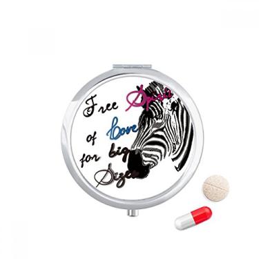 Imagem de Caixa de comprimidos de animais com imagem de Pinto Simples Caixa de armazenamento de medicamentos Dispensador de recipiente