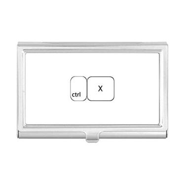 Imagem de Capa com símbolo de teclado ctrl x porta-cartões de visita