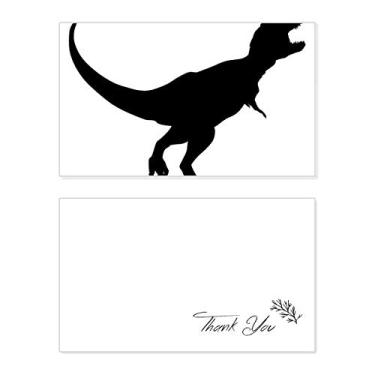 Imagem de Dinossauro Black Bones Bone Cartão de agradecimento aniversário aniversário comemoração casamento agradecimento