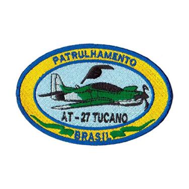 Imagem de Patch Bordado - Super Tucano Força Aerea Brasileira AV20120-173 Fecho de Contato