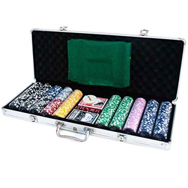 Maleta de poker 500 fichas baralho dados kit completo jogador profissional  - MAKEDA - Maleta de Poker - Magazine Luiza