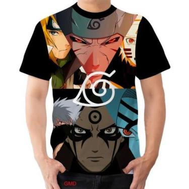 Imagem de Camiseta Camisa Hokagues Vila Da Folha Anime Naruto - Estilo Vizu