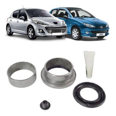 Imagem de 2 Kit Rolamento Eixo Traseiro Peugeot 206 207 47Mm