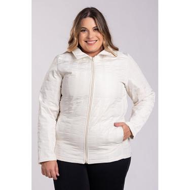 Imagem de Jaqueta Feminina Plus Size Matelasse Dublado Fechamento Zíper - Serena