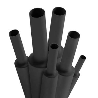 Imagem de Kit Espaguete isolante Tubo termo retrátil 1 metro de cada 1.5mm, 2mm, 3mm, 4mm, 5mm, 6mm, 8mm, 10mm