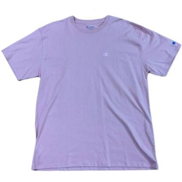 Imagem de Camiseta Champion - Basic Emb Logo Tst Silver Rosa