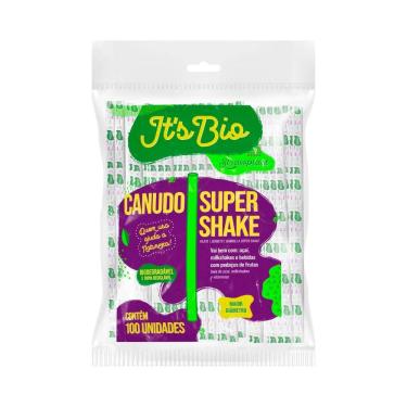 Imagem de Canudo Bio Super Shake Sache Papel 10 Mm Cristal Pp C/ 100