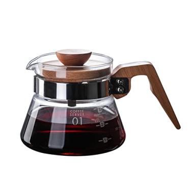 Imagem de yeacher Servidor de café 400ml Gama de vidro Café Jarra Cafeteira Cafeteira Chaleira Cafeteira Bule