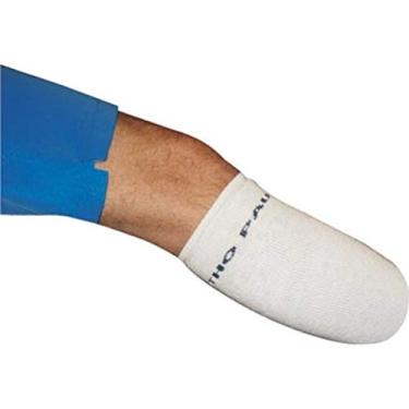 Imagem de Meia Plus Revestida com Duplo Gel para Amputação Transtibial, Ortho Pauher, Branco, Médio