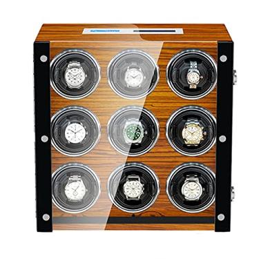 Imagem de Enrolador de relógio com 4 relógios automáticos com luz de fundo LED, controle remoto para relógios masculinos e femininos lofty ambition
