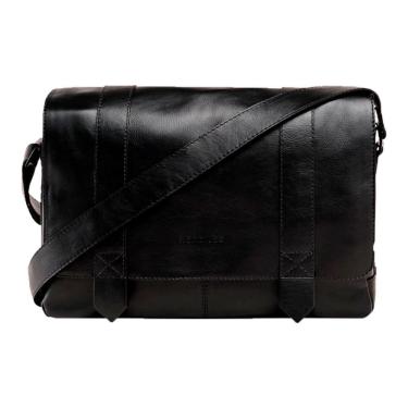 Imagem de Pasta de couro Nordweg - Messenger Bag - Italiano Preto - para Notebook - NW066B.IP