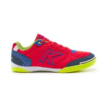 Imagem de Chuteira Kelme Futsal Profissional Precision FS Vermelha Azul 9620