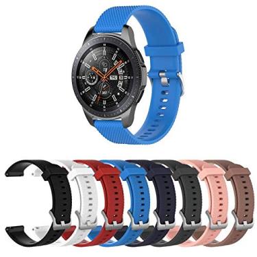 Imagem de Pulseira TX Silicone para Samsung Galaxy Watch 46mm - Gear S3 Frontier - Gear S3 Classic - Gear 2 - Azul Claro