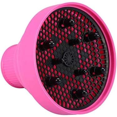 Imagem de Difusor de cabelo dobrável, silicone dobrável portátil, secagem rápida e para viagens, bico adequado para 1,96 polegadas, azul/431 (Size : Pink)