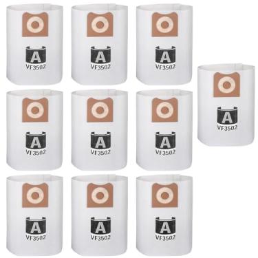 Imagem de Sacos de pó de alta eficiência VF3502 para aspirador de pó RIDGID de 12 a 16 galões, sacos de filtro de vácuo