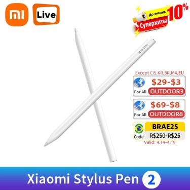Imagem de Xiaomi-Stylus Pen 2 Smart para Xiaomi Mi Pad 6 Pad 5 Pro Tablet  Sentido de Nível 4096  Fino