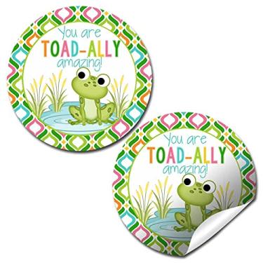 Imagem de Toad-Ally Amazing Frog Appreciation & Encouragement adesivos adesivos, 40 adesivos de círculo de festa de 5 cm da AmandaCreation, ótimo para professores, colegas de trabalho, funcionários e qualquer pessoa que precise se sentir apreciada