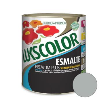 Imagem de Tinta Esmalte Sintético Base Água 900ml Lukscolor, Cores (Platina)