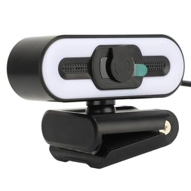 Imagem de Webcam USB, Câmera de Computador Com Webcam 4K, Microfone Embutido Com Webcam Ajustável para Conferências/chamadas/jogos, Visualização Central para Melhor Contato Visual