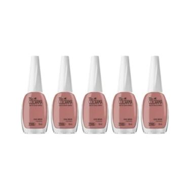 Imagem de Kit Esmalte Colorama Cremoso Chic Bege (5 unidades)