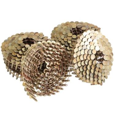 Imagem de findmall Pregos de revestimento de 3/4 polegadas por 0,120 polegadas 3600 contagem pregos de telhado eletrogalvanizados de 15 graus. Adaptado ao tipo de pistola CRN45