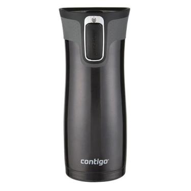 Imagem de Garrafa Térmica West Loop Autoseal Spill-Proof Travel Mug Preto 473ml