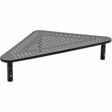 Imagem de Tripp Lite Suporte para monitor de computador, suporte para monitor de mesa de canto para mesa em forma de L, altura ajustável, 12 x 20 polegadas, metal, preto (MR1220M)
