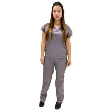 Imagem de Pijama Cirúrgico Manga curta sem bolso-Unissex