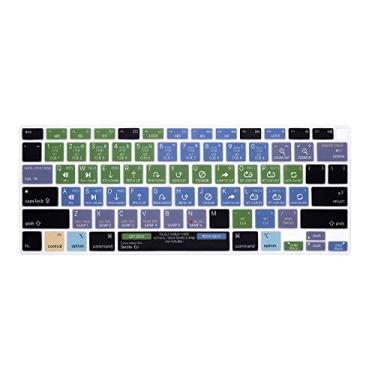 Imagem de HRH Capa ultrafina de silicone para teclado Serato DJ Shortcut para MacBook Air 13 polegadas 2020 com Touch ID (MÓDLO A2179 e A2337 M1 Chip, layout dos EUA) Protetor de acessórios de teclado