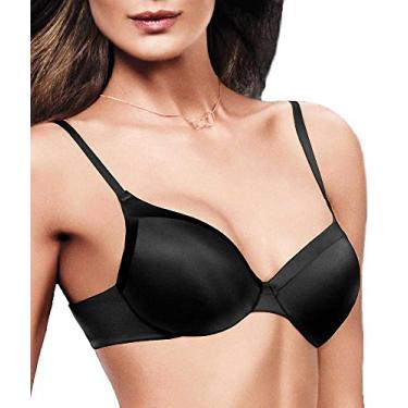 Imagem de Maidenform Sutiã feminino Comfort Devotion, cobertura total, sutiã com aro, sutiã de camiseta almofadada, Preto, 36DD