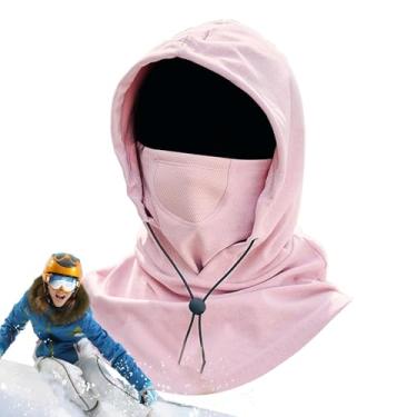 Imagem de Polainas aquecedoras de pescoço de inverno, balaclavas para motocicleta - Polainas balaclavas masculinas respiráveis ​​ | Design integrado de aquecedor de pescoço à prova de para ciclismo, corrida, es