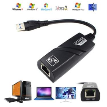 Imagem de Cabo Adaptador Usb 3.0 Para Rede Ethernet Rj45 - DACAR