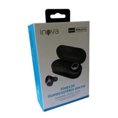Imagem de Fone true wireless / som puro / cor preto - Inova