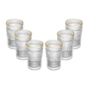 Imagem de WOLFF - Conjunto 6 Copos Altos de Vidro com Fio de Ouro Mandala 380ml