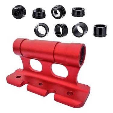 Imagem de Pegciuho Suporte para Garfo de Bicicleta, Garfo Dianteiro, Clipe Fixo, Suporte para Rack de Teto de Carro, Suporte para Instalação de Garfo Universal para Rack, vermelho