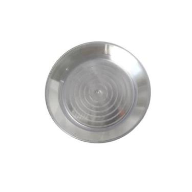 Imagem de 10 Pratos Acrílico rígido Refeição Resistente 18cm Cristal - Blook