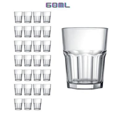 Imagem de Copos de Dose Bristol 60ml Tequila Whisky Cachaça - 24un - NADIR FIGUE