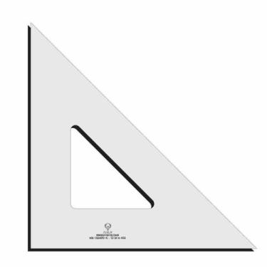 Imagem de Esquadro 45 50Cm Alfaiate Corte Costura 4550 Acrílico Fenix