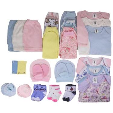 Imagem de Kit C 28 Body Bebê Mijão Liso E Estampado Roupa Bebê Atacado - Batutin