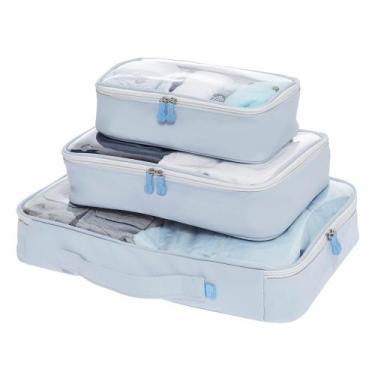 Imagem de Organizador De Malas Linha Estampado Para Viagem 3 Peças - Momis Petit
