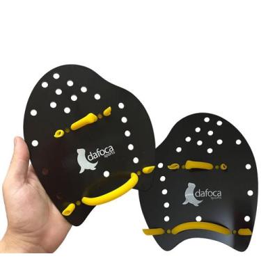 Imagem de Palmar de Natação Hand Paddle DF4051-M Médio Preto Dafoca Sports
