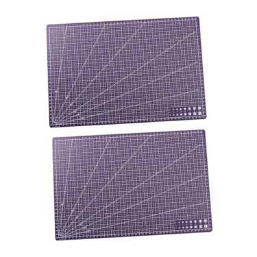 Imagem de rockible 2x Tapetes de Corte Tábuas de Corte Protetor de Mesa A3 Tapete de Arte de Gravura Almofada de Costura Gradeada para Projetos de Arte DIY Modelos de, Tolet