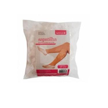 Imagem de Sapatilha Descartável Plástica Com 50 Unidades Transparente - Ntflex, 