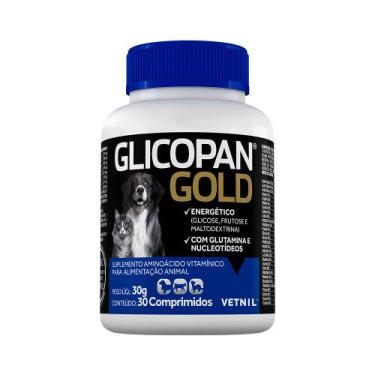 Imagem de Glicopan Gold Suplemento de Vitaminas Vetnil 30 Comprimidos