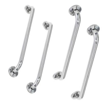 Imagem de Alça Apoio Kit 4 unidades 40cm e 60cm Inox Idoso Cadeirante Acessibili