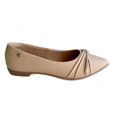 Imagem de Sapatilha Feminino Bico Fino Santinelli 1266-619, Champagne, 35