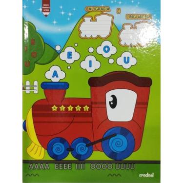 Imagem de Kit 4 Cadernos Ped. CD Brochura Caligrafia E Linguagem 40 F - Credeal