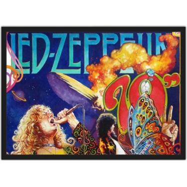 Imagem de Quadro Decorativo Bandas Led Zeppelin Com Moldura Salas e Quartos G05 