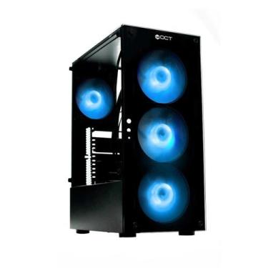 Imagem de Gabinete Gamer OCT Grouper RGB Preto, sem fonte, 4x Fan - Ocean Tech